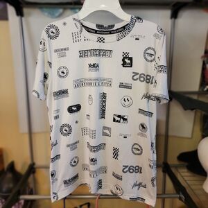 Abercrombie Kids B&W Short Sleeve Tee Graphic - Size 13/14